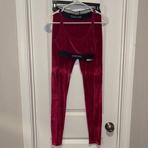 Tom Ford Fuchsia Velvet Lounge Ensemble
